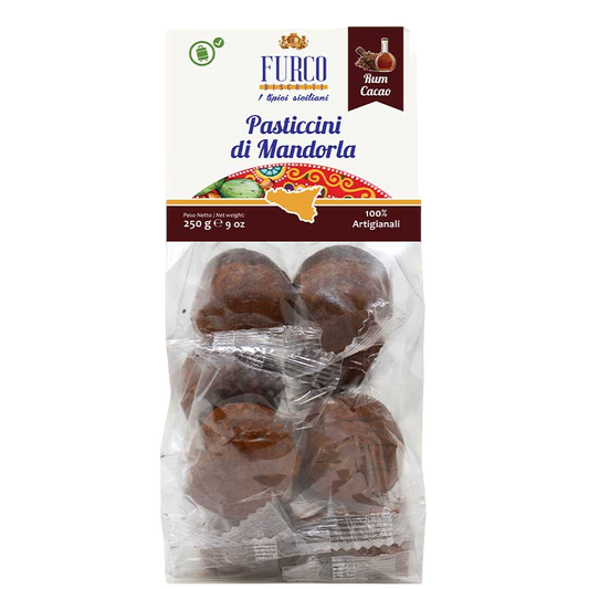 Pasticcini di mandorla Cacao e Rum Furco Biscotti - Sizilianisches Mandelgebäck mit Kakao und Rum 250 gr