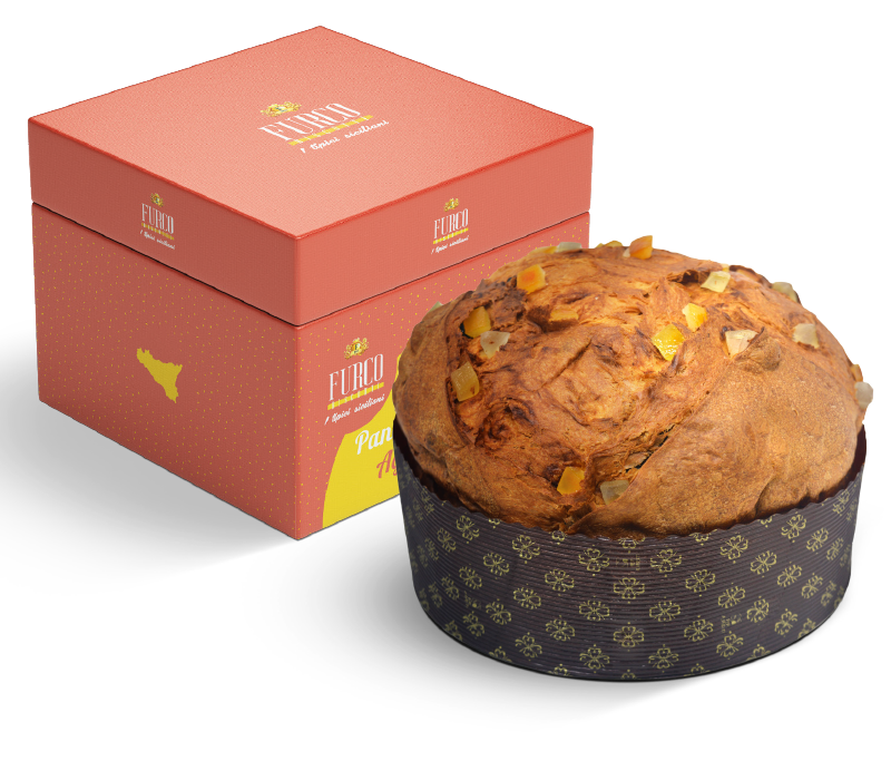 Handwerklicher Zitrusfrucht-Panettone aus Sizilien 1kg