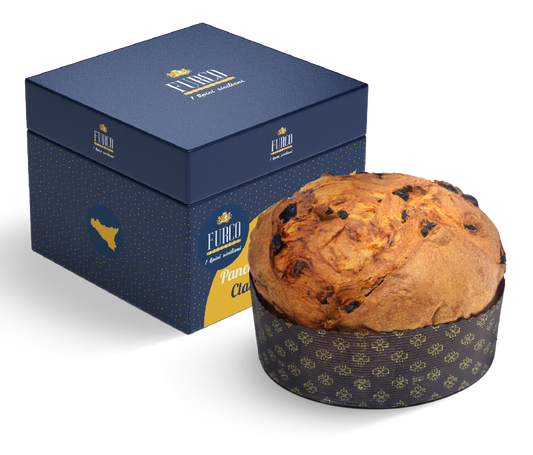 Panettone Classico Artigianale Furco Biscotti Klassischer handwerklicher Panettone mit Rosinen 1kg