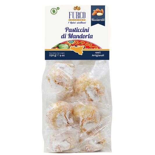 Pasticcini di Mandorla Ricciarelli Furco Biscotti Sizilianisches Mandelgebäck 250 gr