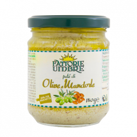 Pate´di Olive e Mandorle Fattorie Umbre 180 gr - Patè di olive e mandorle