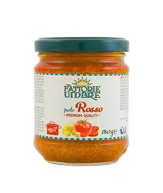 Pesto Rosso Fattorie Umbre 180 gr - Rotes Tomate Pesto