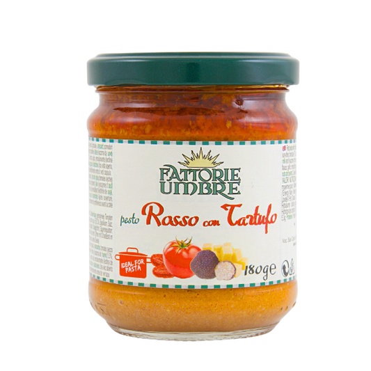 Pesto Rosso con Tartufo Fattorie Umbre 180 gr - Rotes Tomate Pesto mit Trüffel