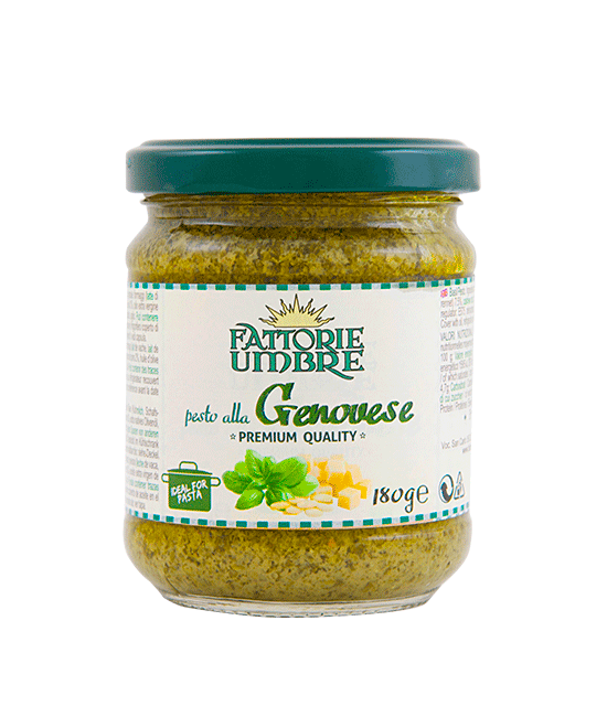 Pesto Genovese Fattorie Umbre 180 gr  Grüne Basilikum Pesto