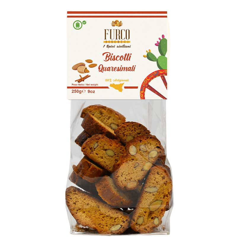 Quaresimali Furco Biscotti 250 gr Sizilianische Kekse mit Mandeln