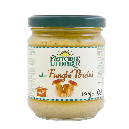 Salsa ai Funghi Porcini Fattorie Umbre 180 gr Steinpilz Sauce - Ideal für Nudel