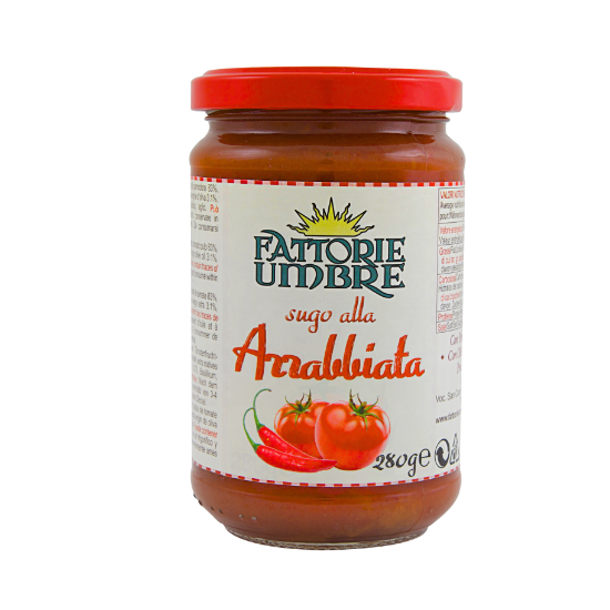 Sugo alla Arrabbiata Fattorie Umbre 280 gr Arrabbiata Tomatensauce