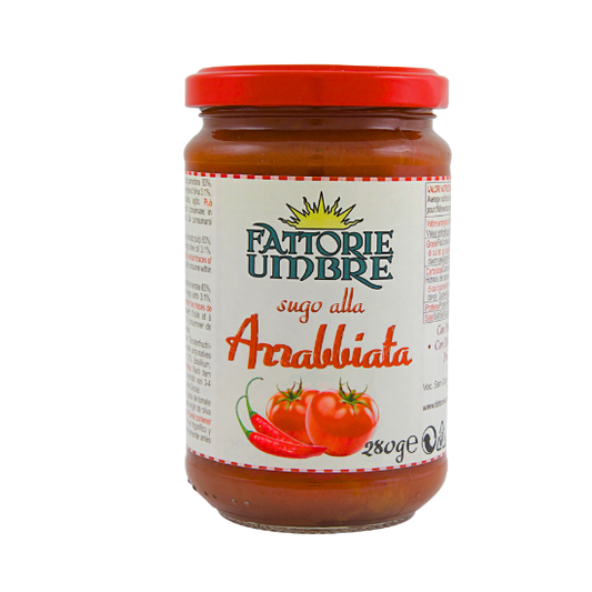 Sugo alla Arrabbiata Fattorie Umbre 280 gr Arrabbiata Tomatensauce