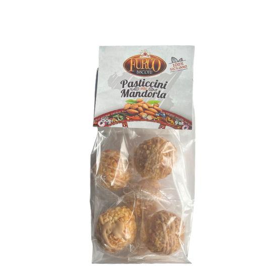 Pasticcini di Mandorla variegato alla Nocciola 250 gr Furco Biscotti Sizilianisches Mandelgebäck mit Haselnuss