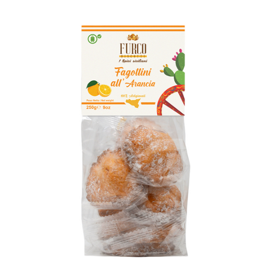 Fagottini all'arancia 300 gr Furco Biscotti - Mürbeteigkeks mit Orange